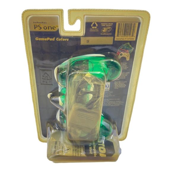 InterAct PlayStation 1 PS1 GamePad Wired Controller -  Green - New - Picture 2 of 3